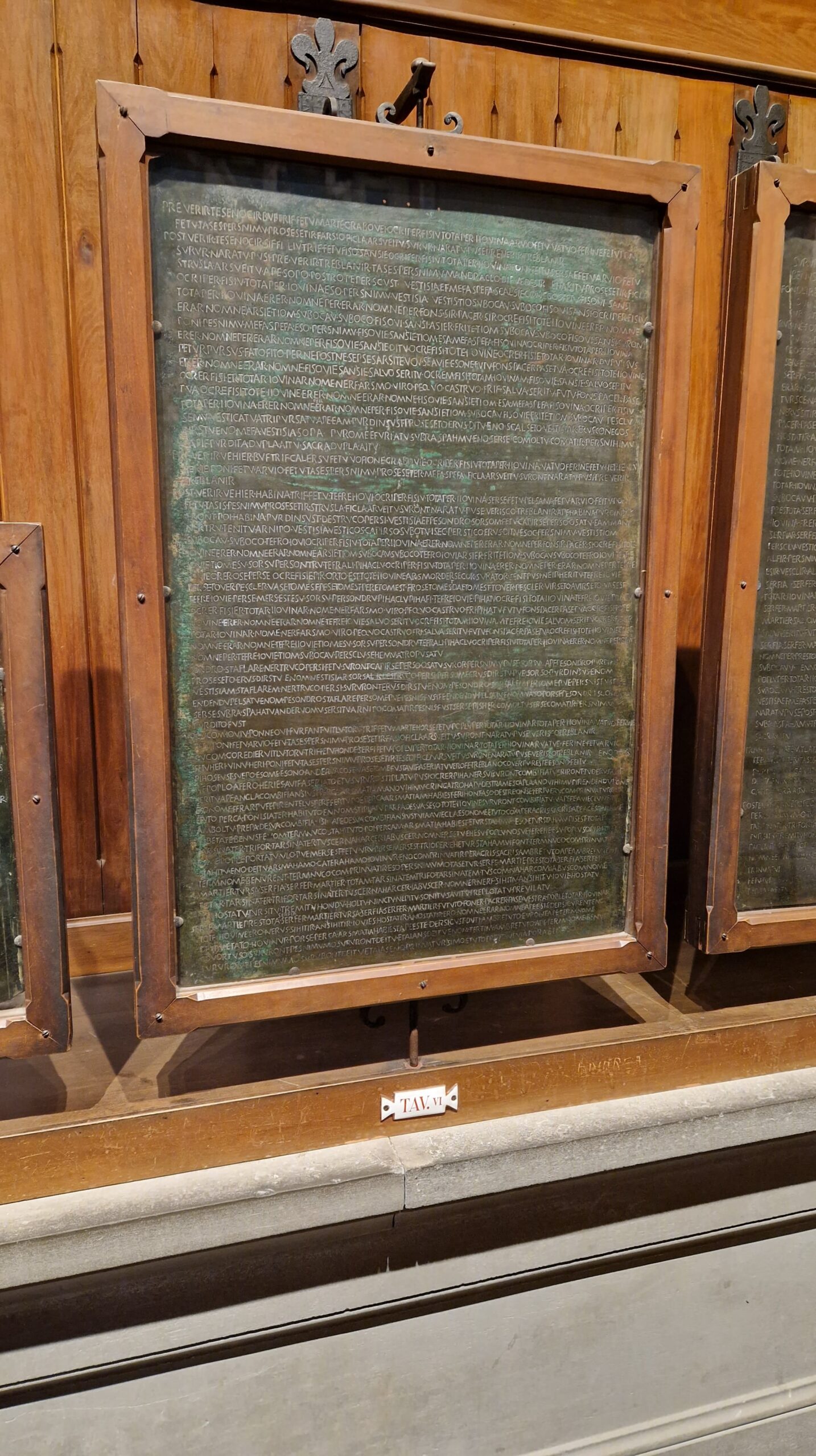 Gubbio-Museo civico - tavola Tavola eugubina al Museo civico di Palazzo dei Consoli, Gubbio